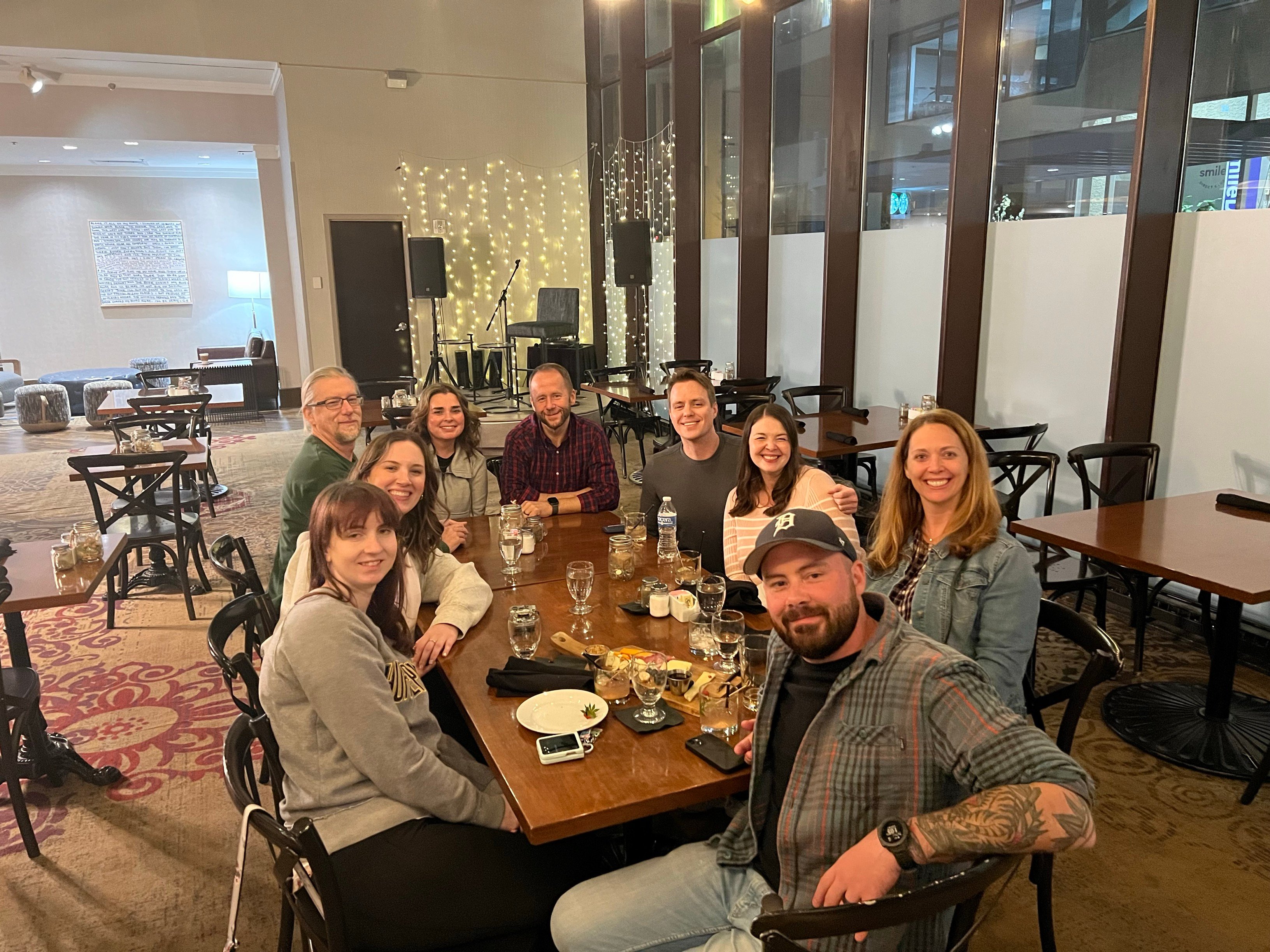 Group at table