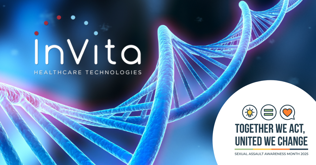 InVita recognizes Sexual Assault Awareness Month, highlighting forensic innovation and collaboration to support survivors and public safety.